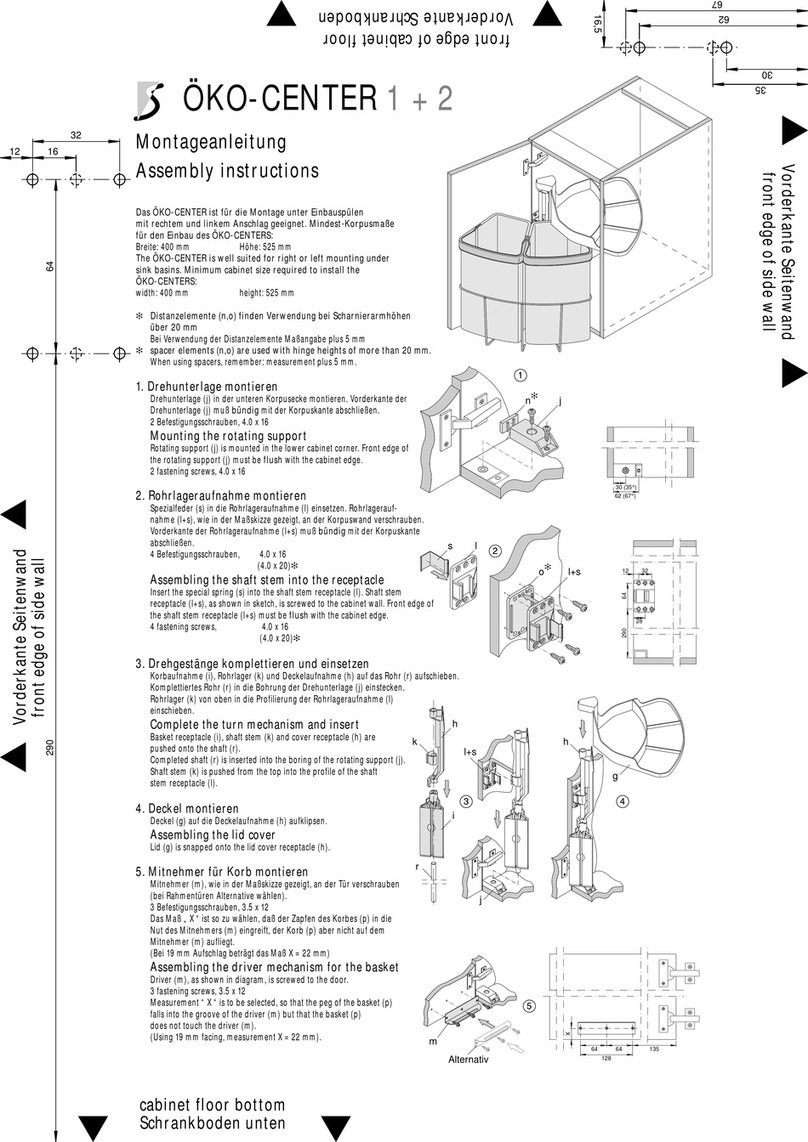 Würth OKO-CENTER 1 Assembly instructions