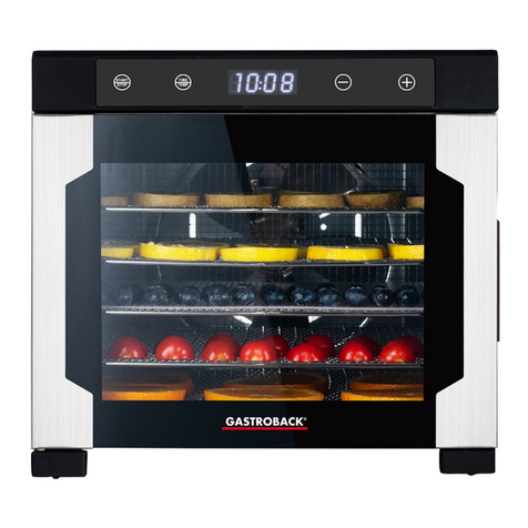 Gastroback DESIGN FOOD DEHYDRATOR PRO operating instructions