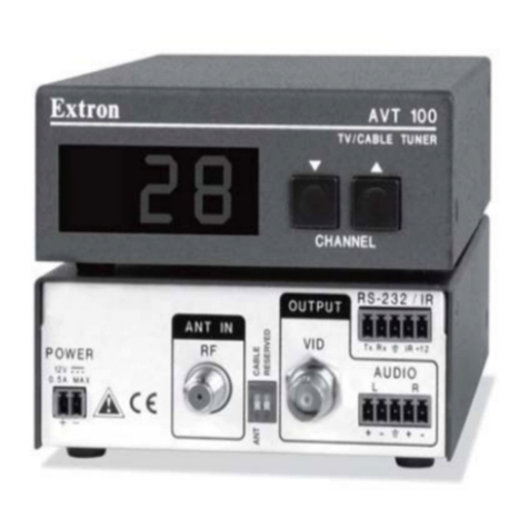 Extron electronics AVT 100 user manual