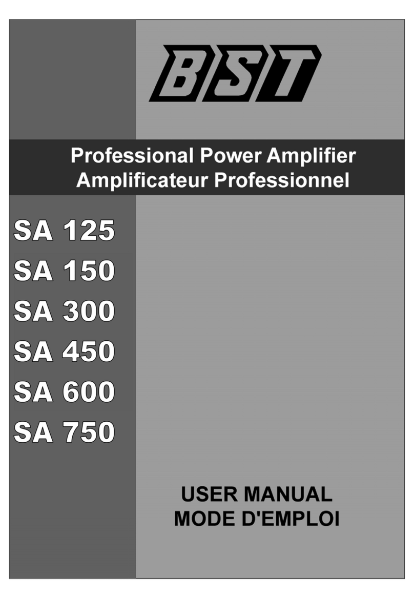BST SA 125 user manual