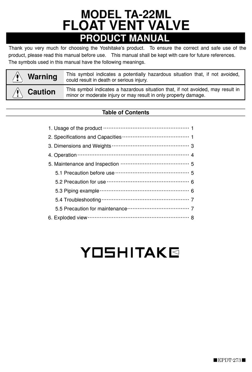 Yoshitake TA-22ML product manual
