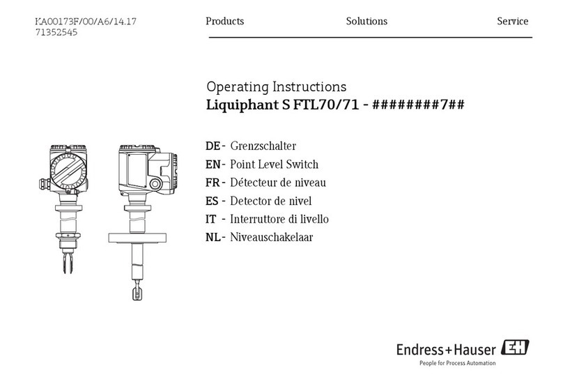 Endress+Hauser Liquiphant S FTL70 operating instructions Endress+Hauser Liquiphant S FTL70 operating instructions