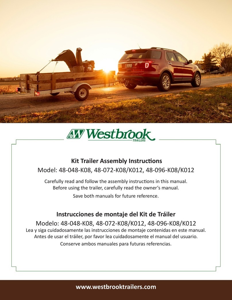 Westbrook Trailers 48-048-K08 User manual