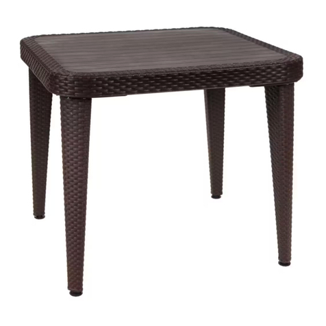 Sunnydaze Decor SQUARE TABLE TLA-924 manual