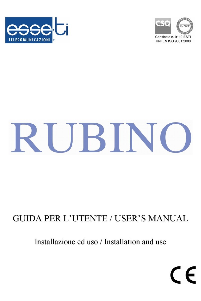 Esse-ti Rubino user manual