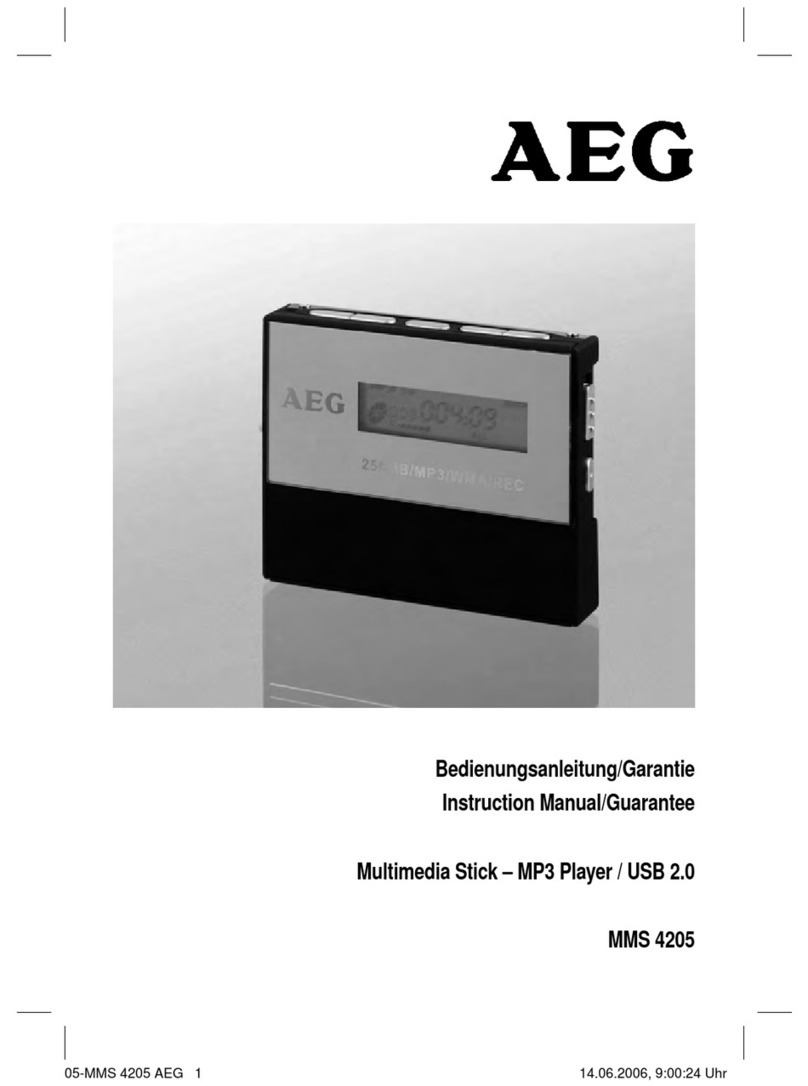 AEG MMS 4205 Instruction manual & guarantee