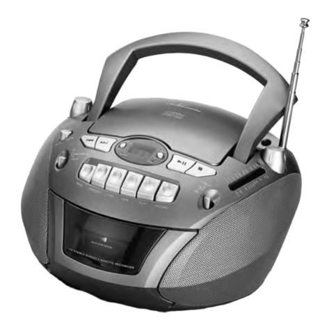AEG SRR 4300 CD Instruction manual & guarantee
