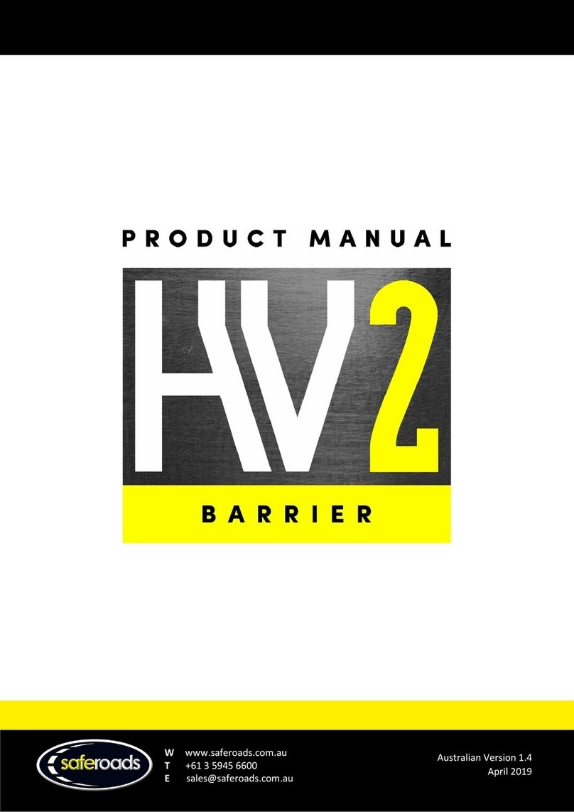 Saferoads HV2 Safety Barrier product manual