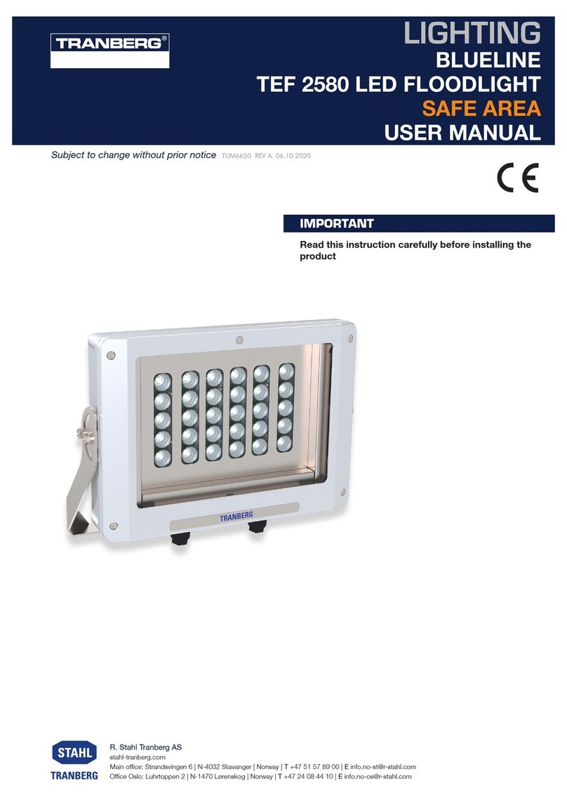 Tranberg BLUELINE TEF 2580 LED User manual