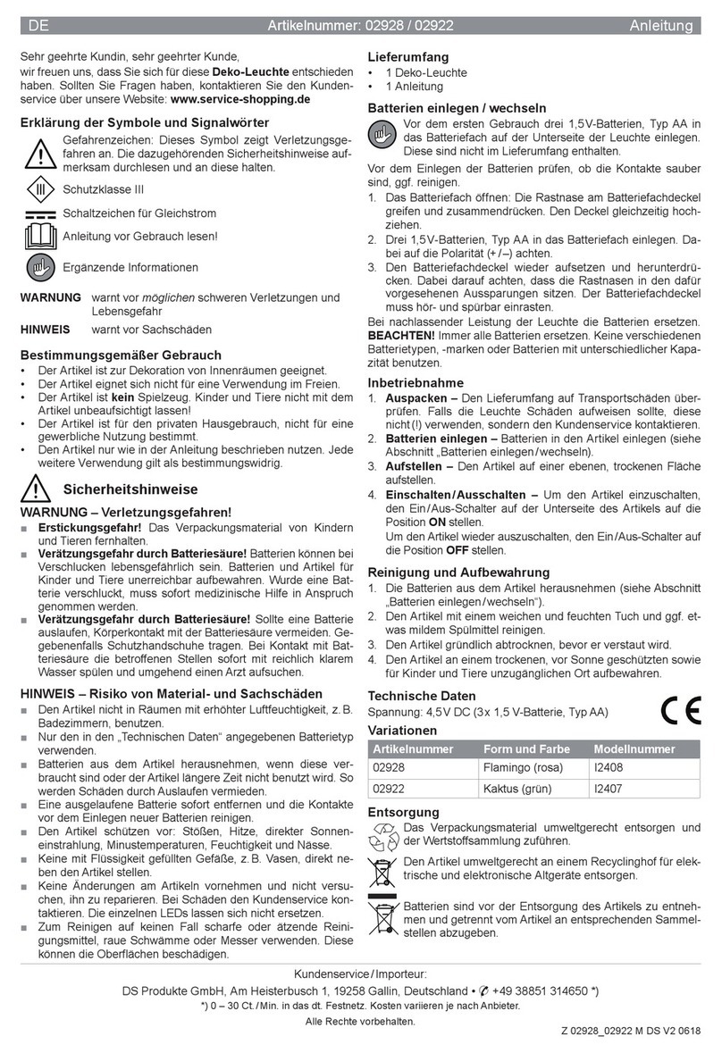 DS Produkte 02928 instructions