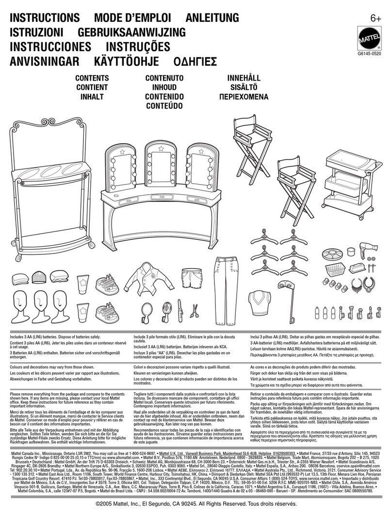 Mattel G6145 instructions