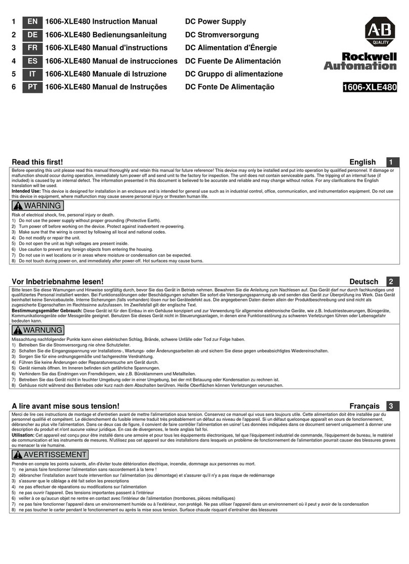 Rockwell Automation 1606-XLE480 User manual