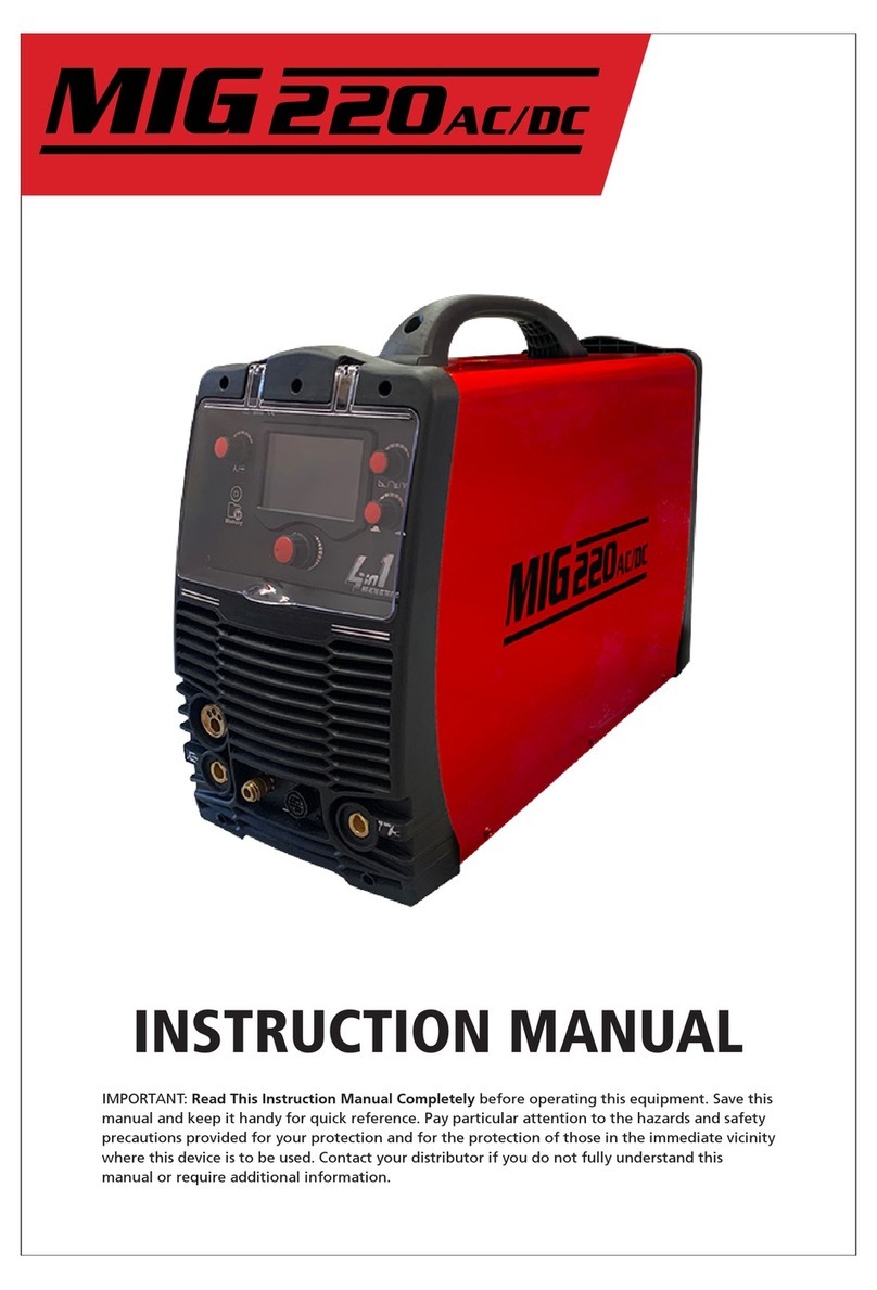 GWS MIG220 AC/DC User manual