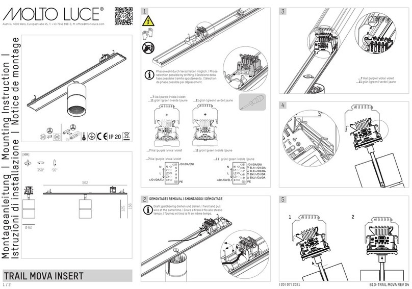 MOLTO LUCE TRAIL MOVA INSERT Mounting instruction