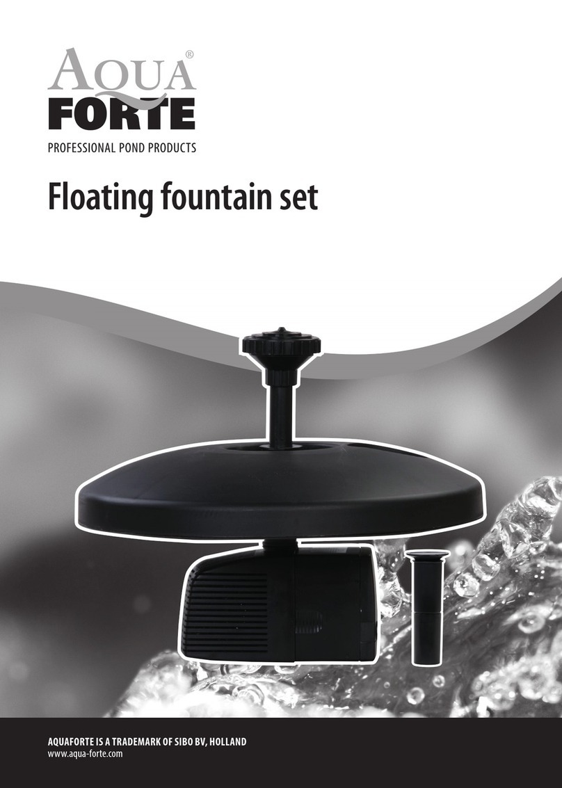 Sibo AQUA FORTE Floating fountain set manual