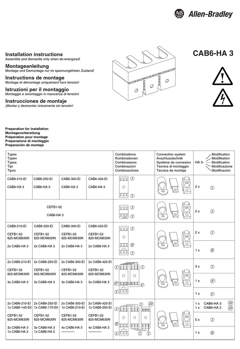 Allen-Bradley CAB6-HA 3 User manual Allen-Bradley CAB6-HA 3 User manual