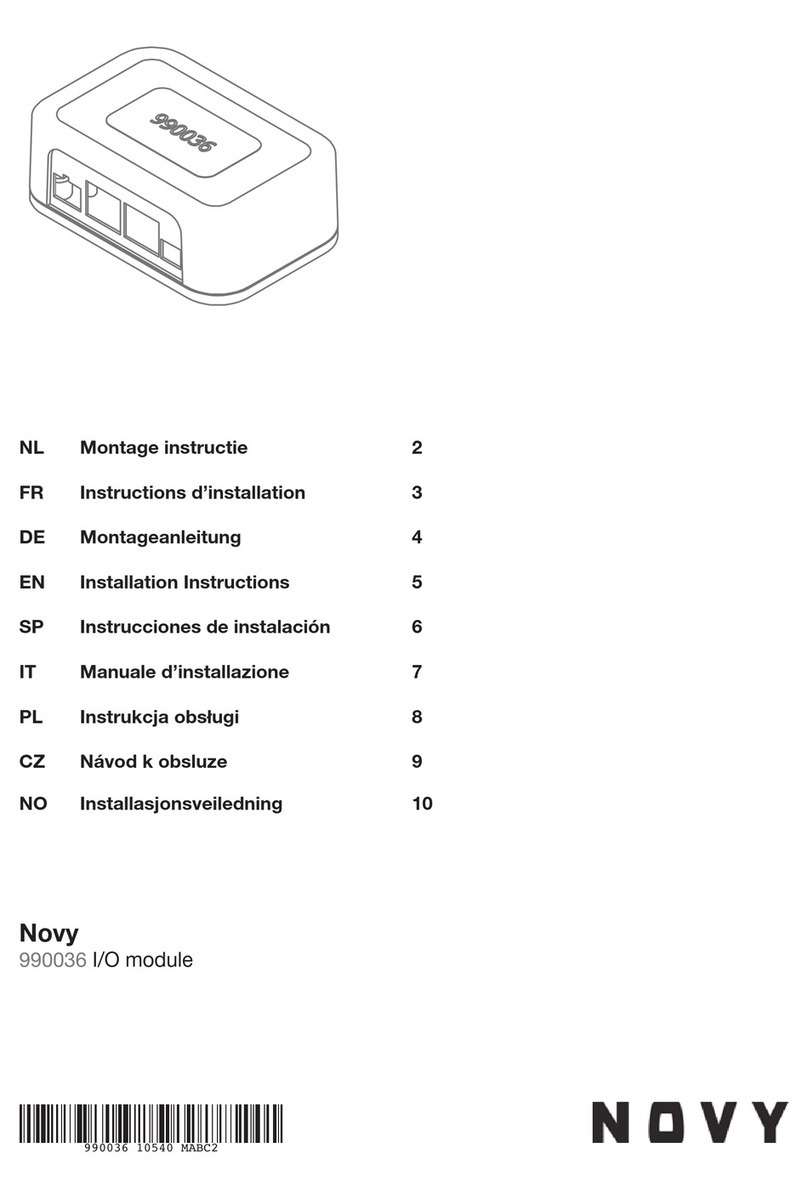 Novy 990036 installation instructions