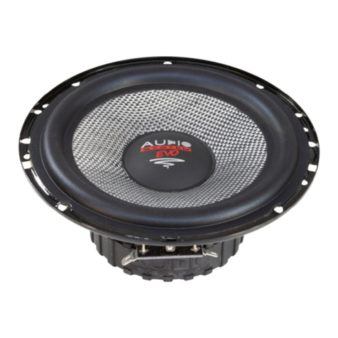 Audiosystem X 165/3 EVO 2 User manual