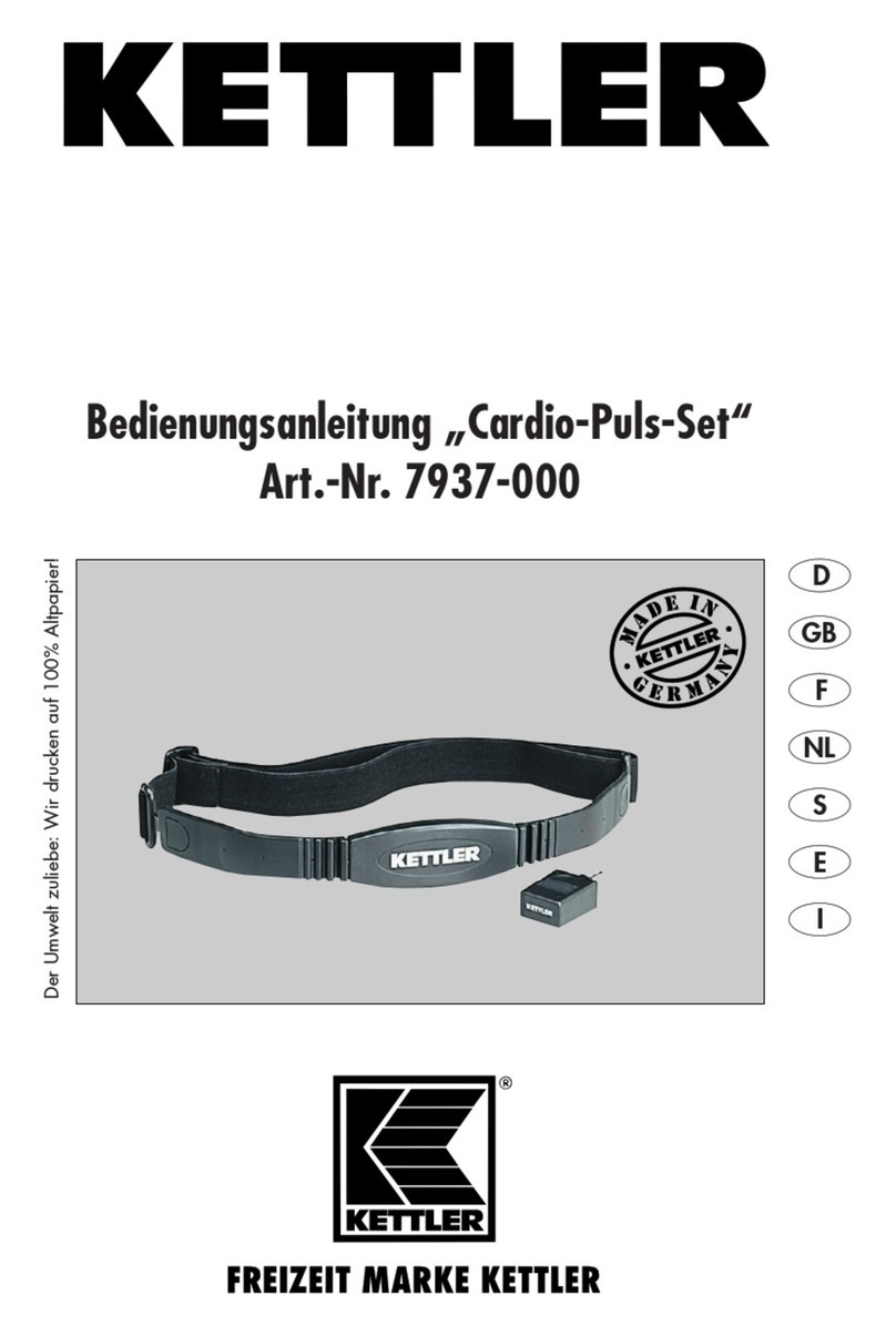 Kettler Cardio-Puls-Set operating instructions Kettler Cardio-Puls-Set operating instructions
