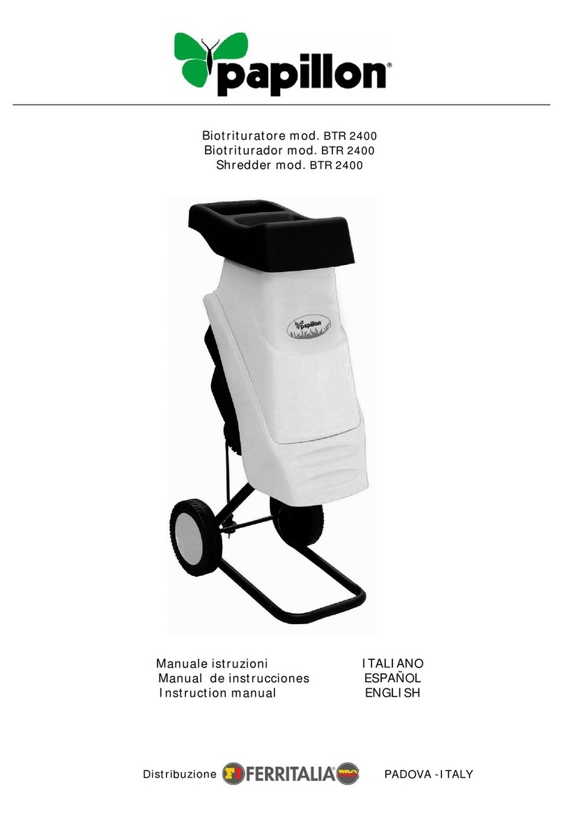 PAPILLON BTR 2400 instruction manual