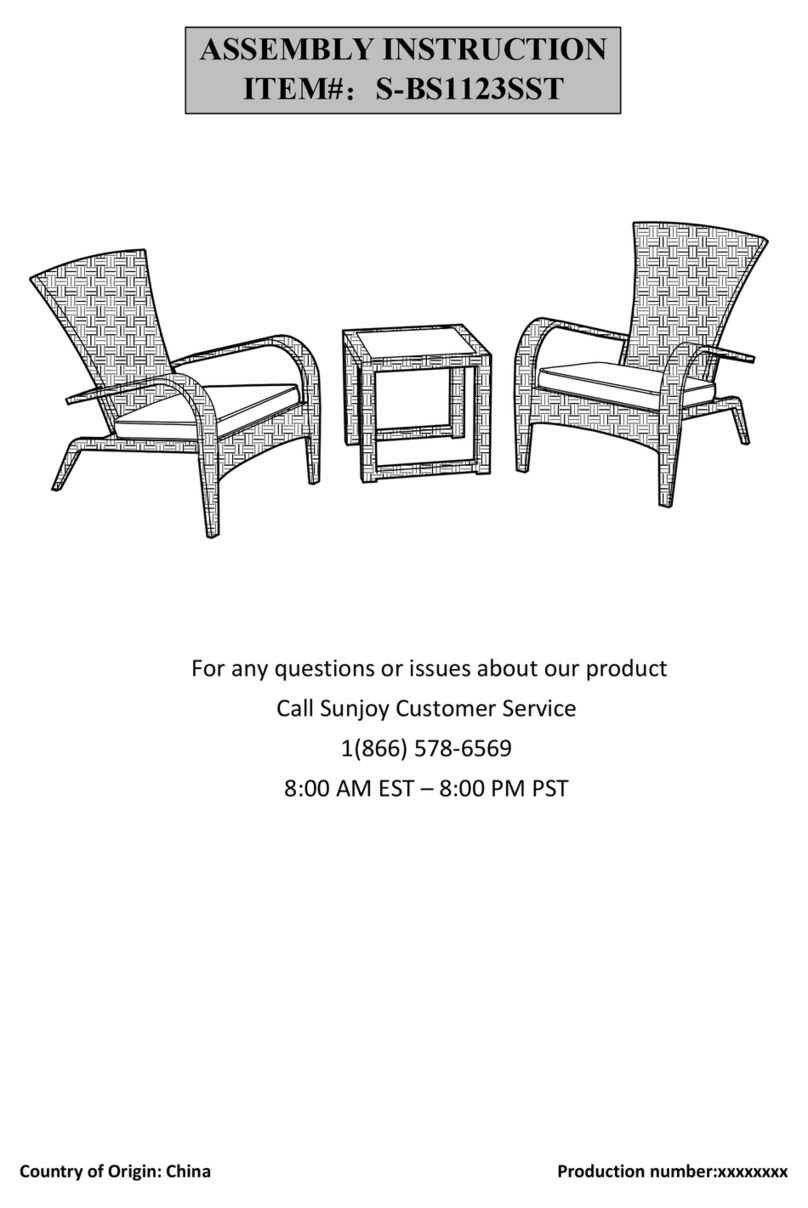 Sunjoy S-BS1123SST User manual Sunjoy S-BS1123SST User manual