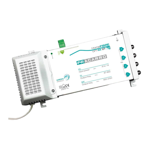 Fracarro HOME FIBRE OPT-RX DT operating instructions