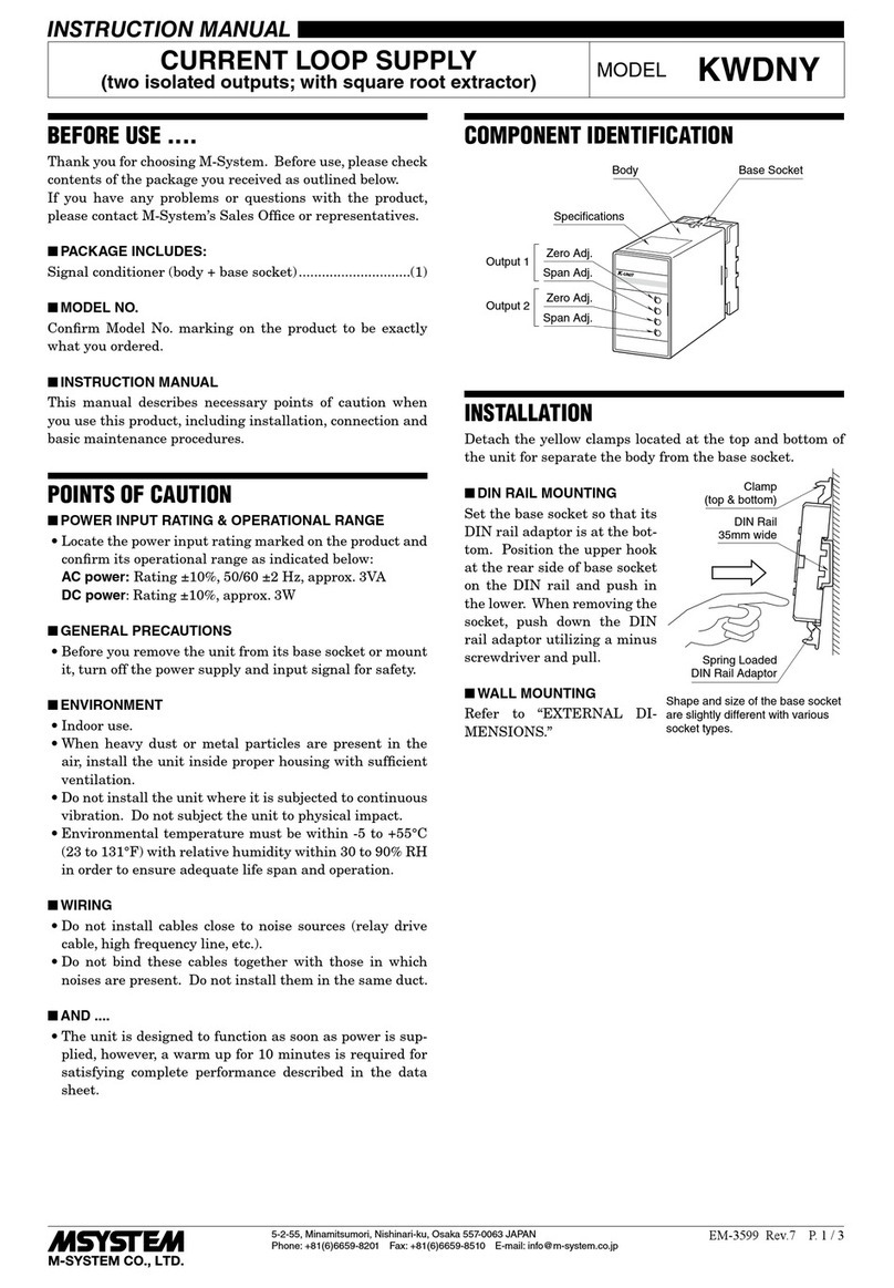 M-system KWDNY User manual