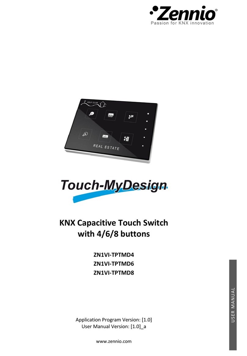 Zennio Touch-MyDesign Display One manual
