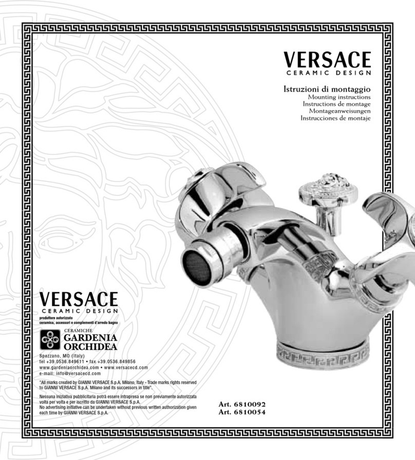 VERSACE 6810092 Mounting instructions