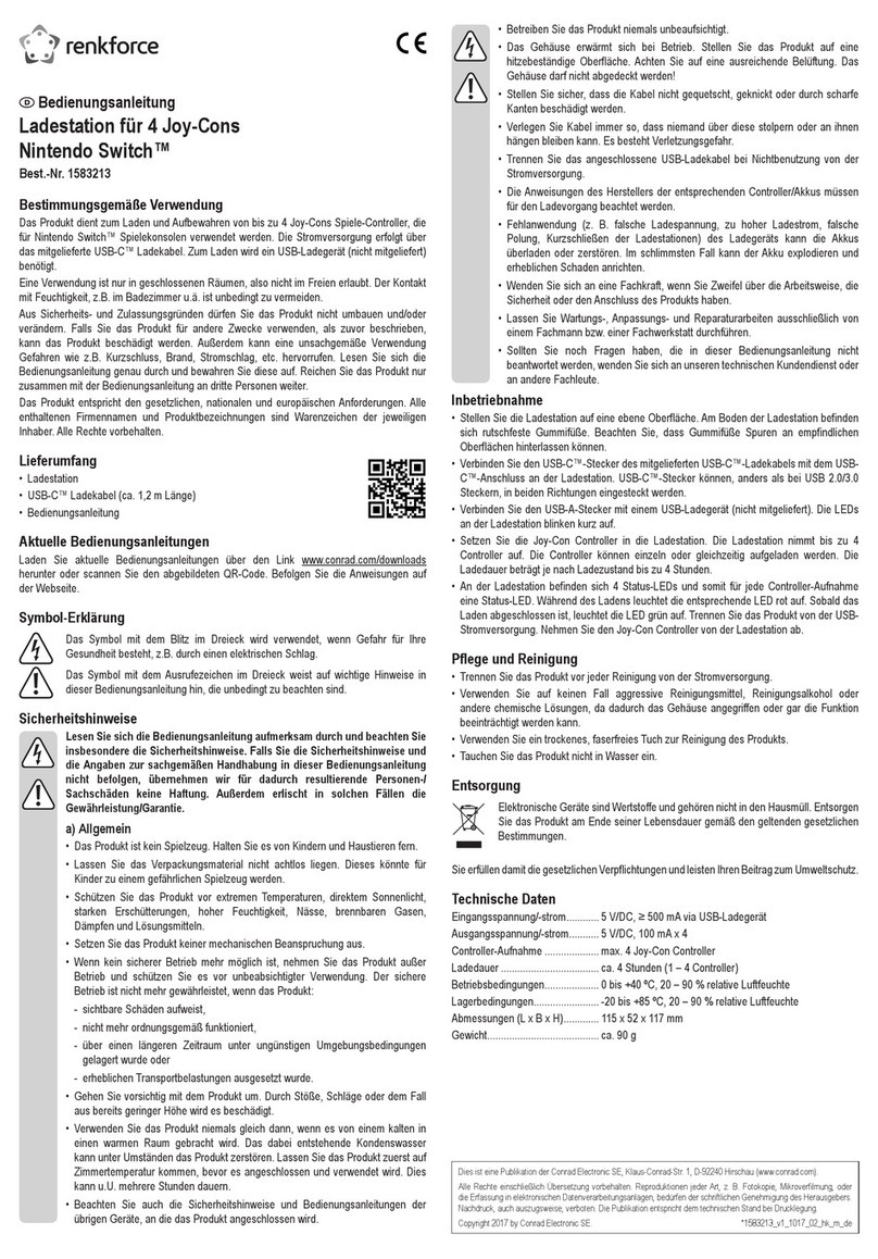 Renkforce 1583213 operating instructions