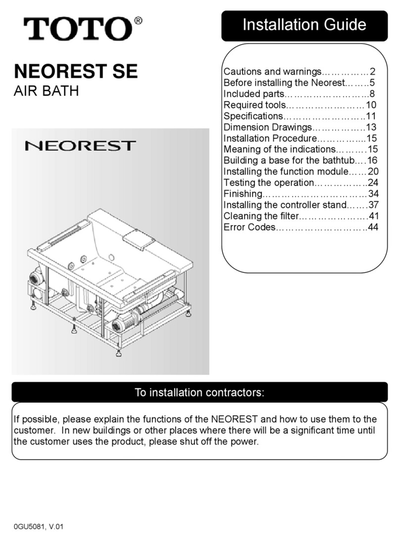 Toto NEOREST SE User manual Toto NEOREST SE User manual