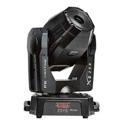 PR Lighting XS 250 manual