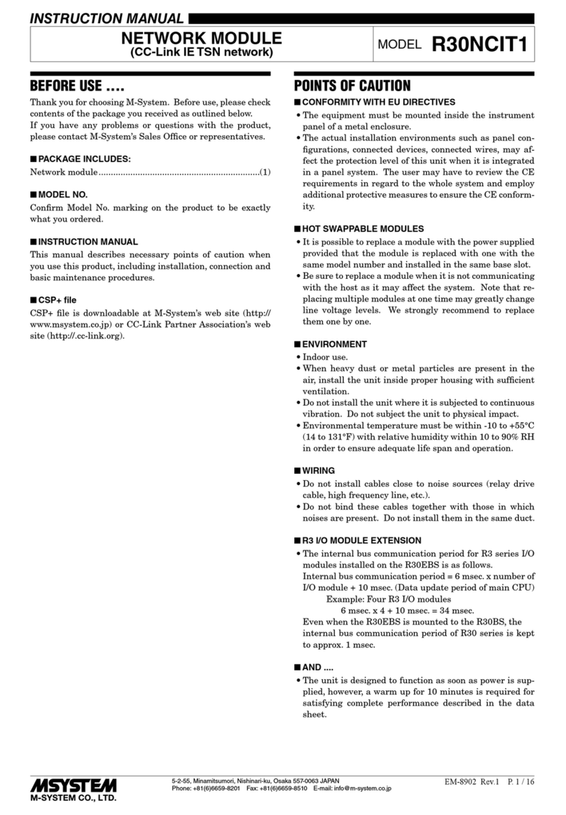 M-system R30NCIT1 User manual