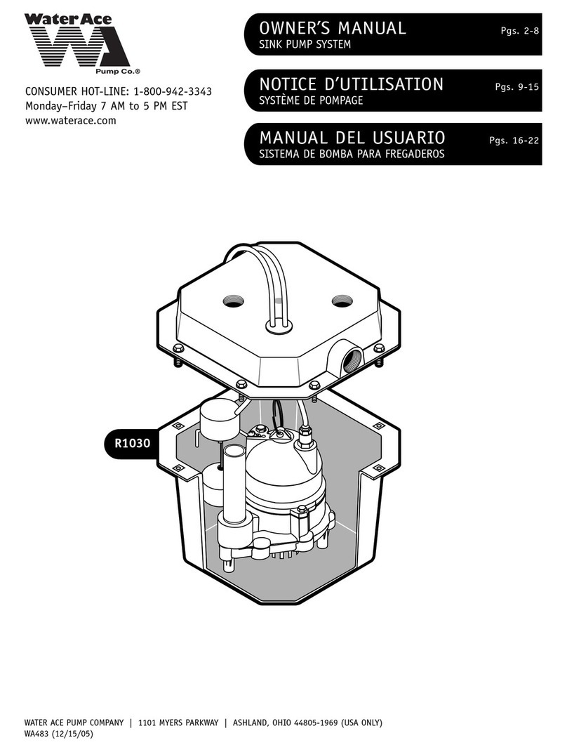 WaterAce R1030 owner's manual