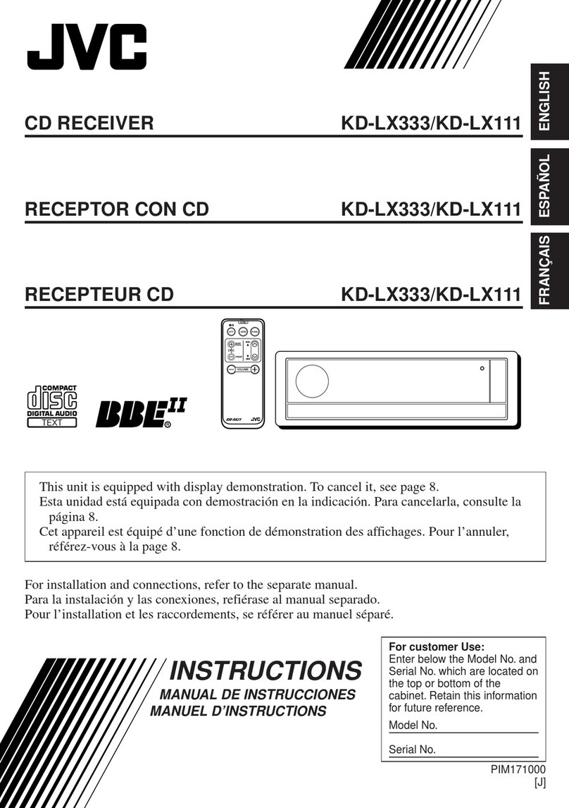 JVC KD-LX333 User manual