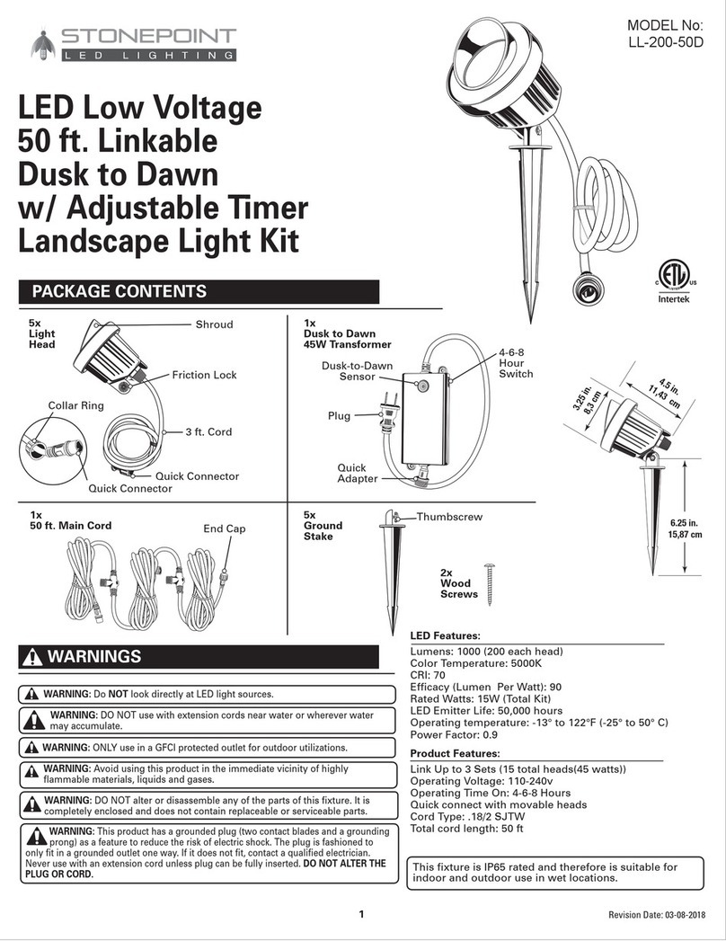 StonePoint LL-200-50D quick start guide StonePoint LL-200-50D quick start guide
