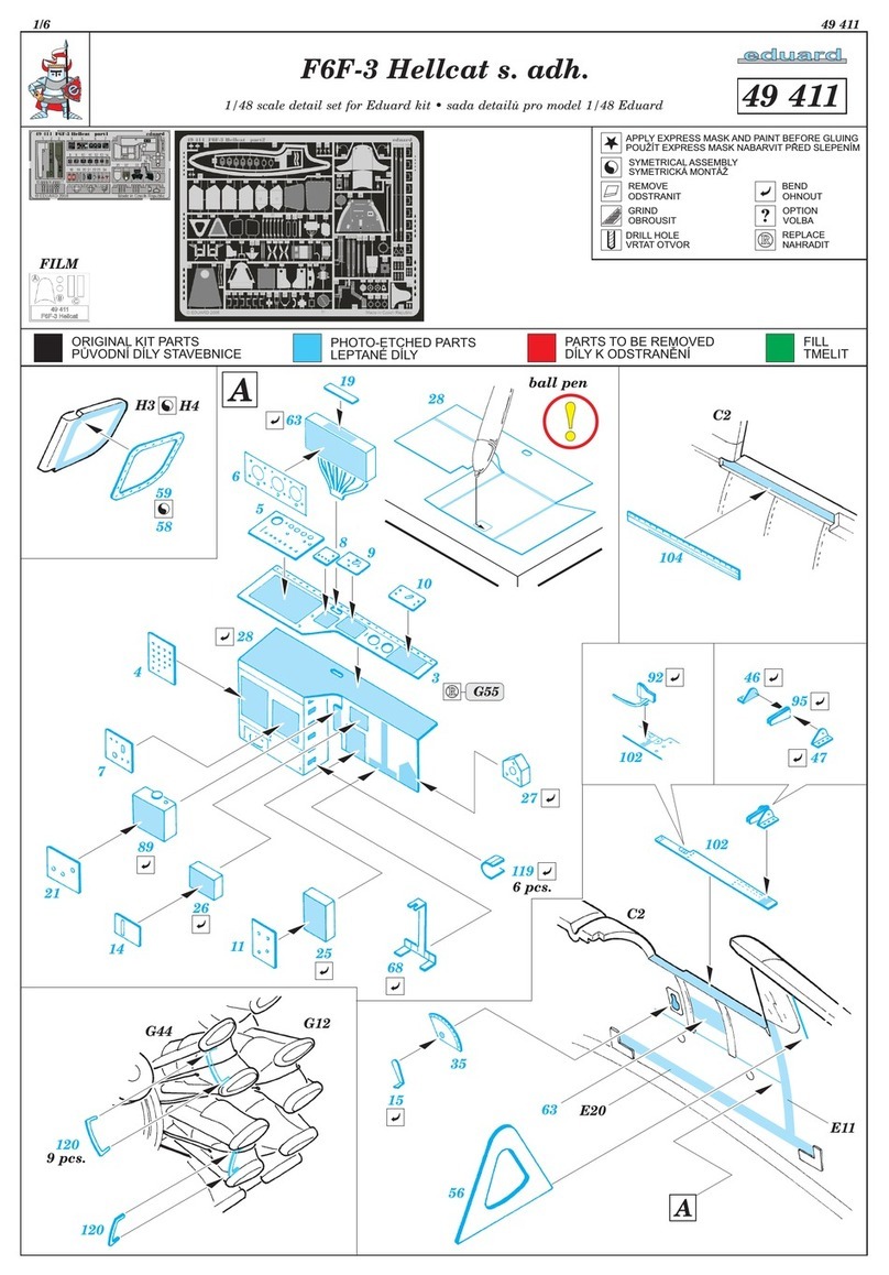 Eduard F6F-3 Hellcat s. adh. quick start guide