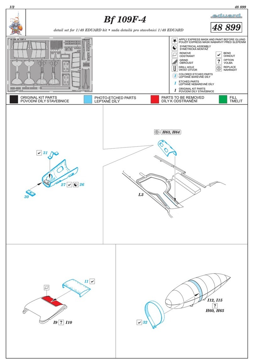 Eduard Bf 109F-4 User manual