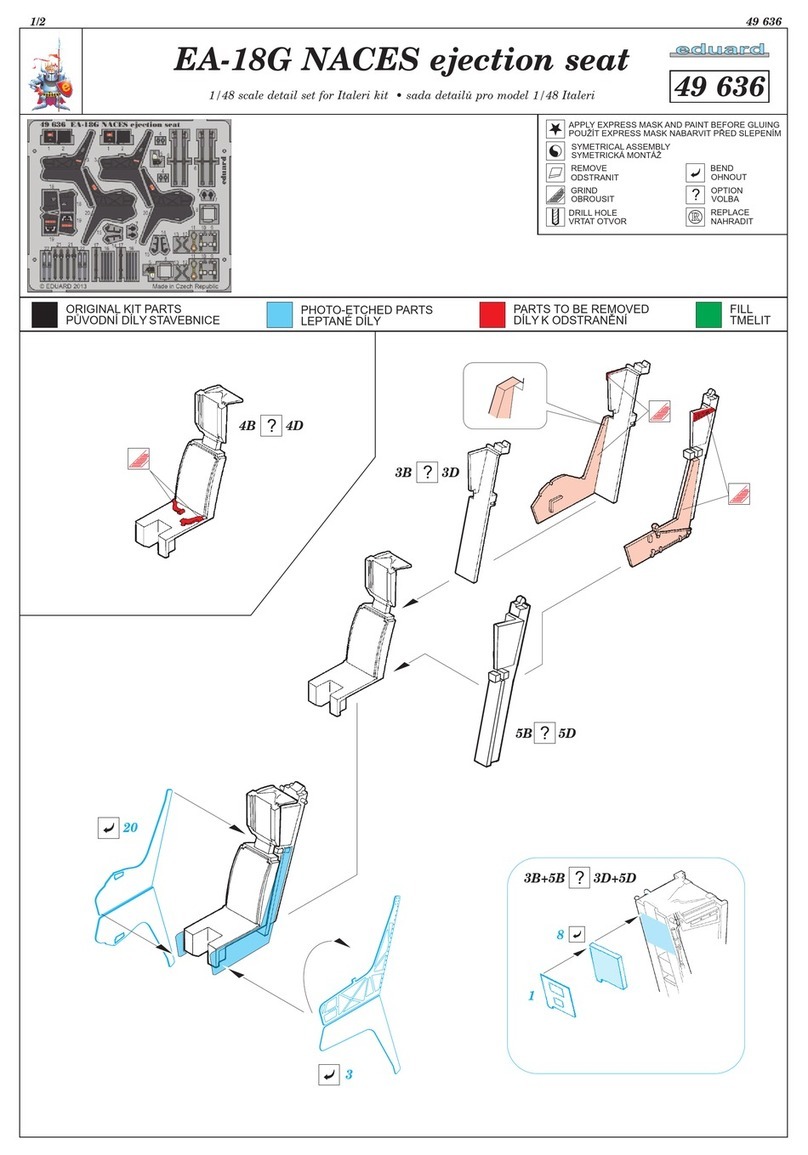 Eduard EA-18G NACES ejection seat User manual