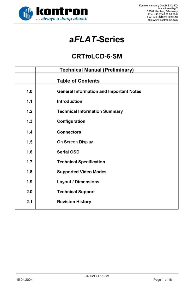 Kontron aFLAT Series User manual