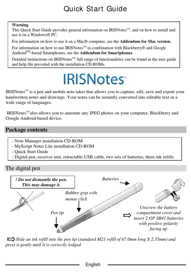 IRIS IRISNotes 1.0 User manual