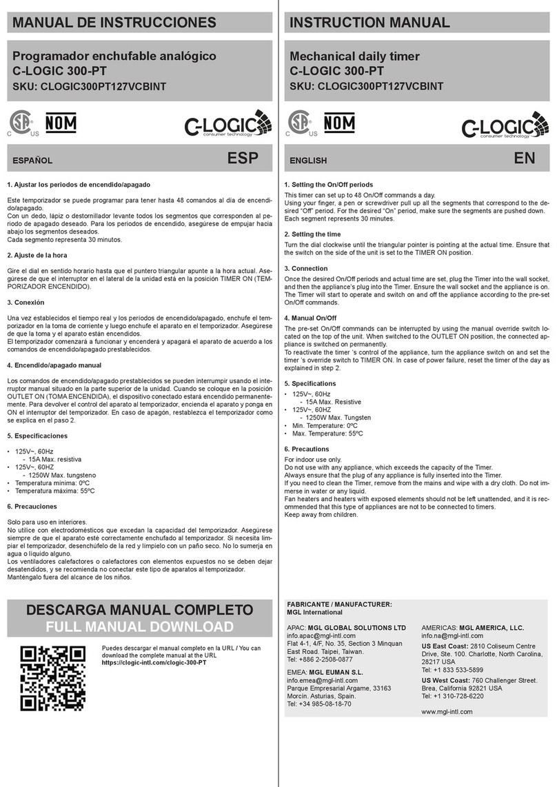 C-LOGIC 300-PT User manual