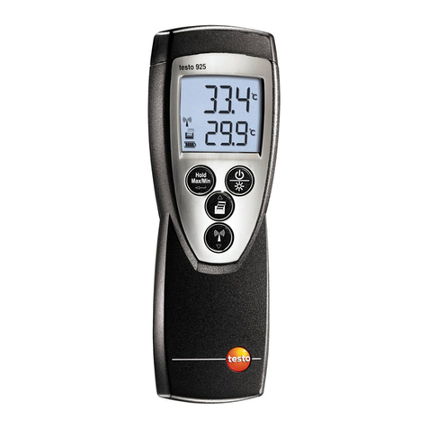 TESTO 925 instruction manual