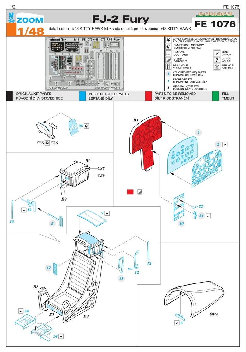Eduard Zoom FJ-2 Fury quick start guide