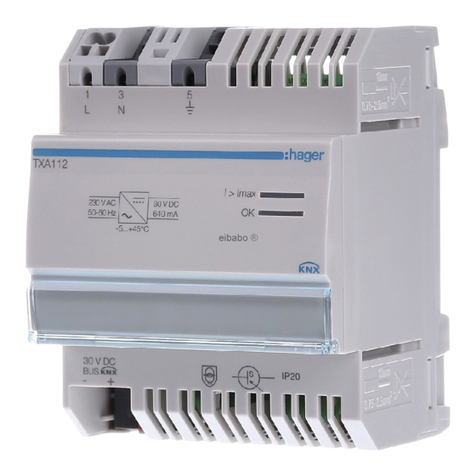 hager TXA 112 manual