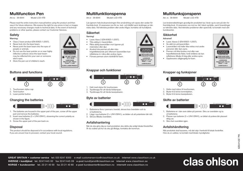Clas Ohlson LCD-4TB quick start guide Clas Ohlson LCD-4TB quick start guide