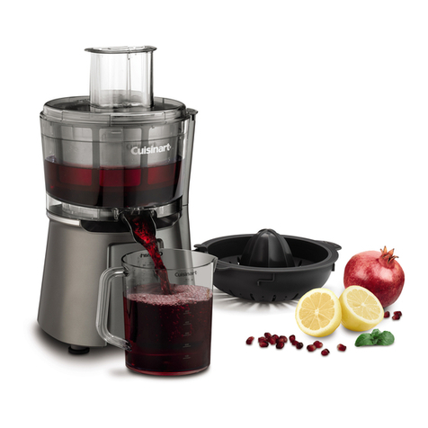 Cuisinart CJE-2000 Series INSTRUCTION AND RECIPE BOOKLET