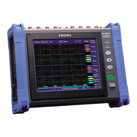 Hioki MR8875 User manual