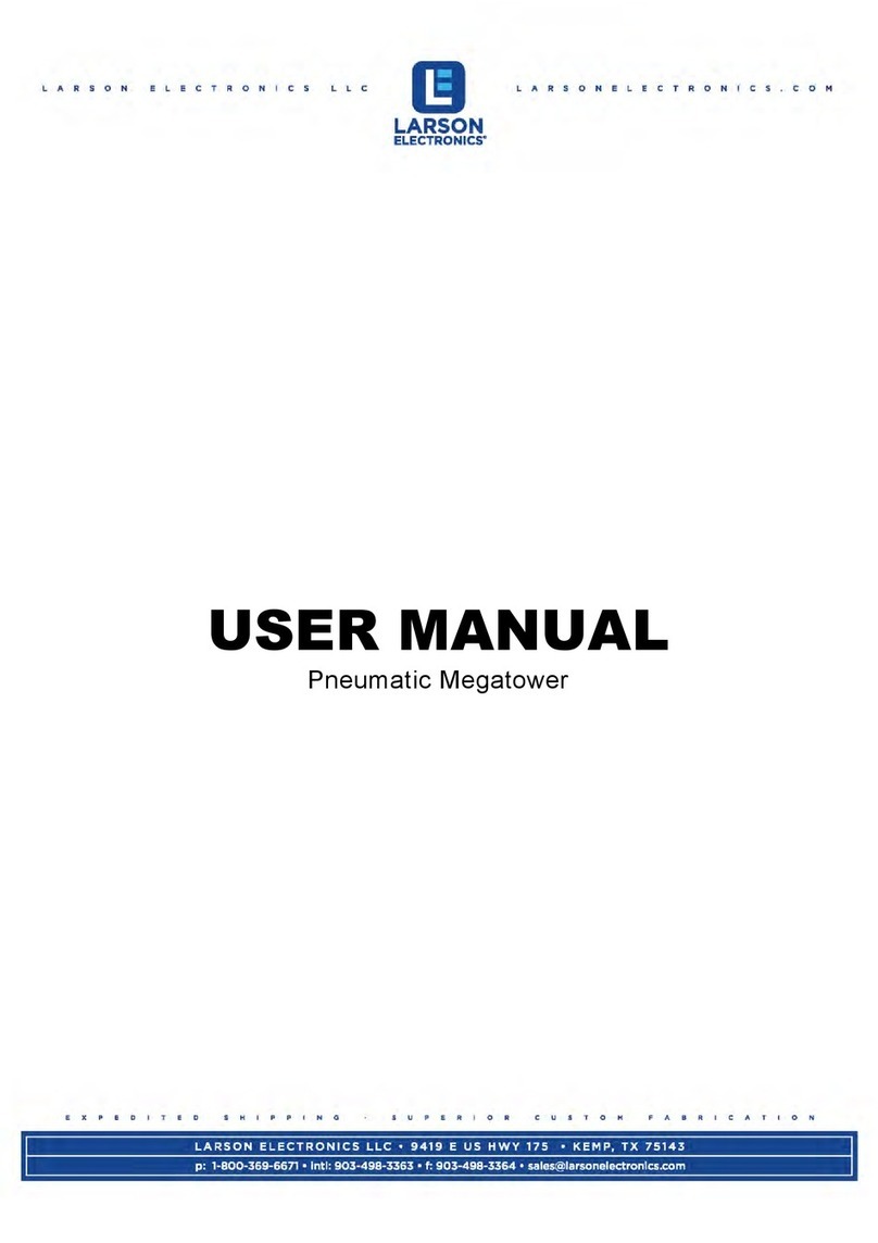 Larson Electronics Pneumatic Megatower User manual Larson Electronics Pneumatic Megatower User manual