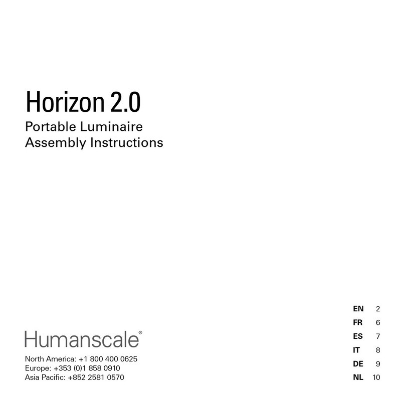 Humanscale Horizon 2.0 User manual